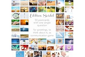 Edition Seidel Set of 50 Premium Postcards Motivation Cards Communication Training Conversation Game Coaching Tools Landscapes Nature Feeling Self-Mindfulness Sayings