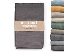 JARAPA HOME MADE WITH LOVE Colcha cama y colcha multiusos para sofás, colchas blancas. Plaid multiusos, cubre sofá, tejido resistente y de calidad, hecho en España. Colchas cama 150 modernas, 135, 90. (Café, 230 x 280 cm)