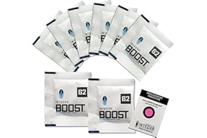 Integra Boost 62% - 8 x 8g Moisture Regulator I 2-Way Humidifier with Indicator Display - Humidity up to 25g I Humidification Pack