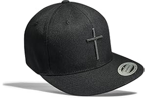 Baddery Jesus Cap Flexfit Snapback : Kreuz - Kappe Herren & Damen Schwarz