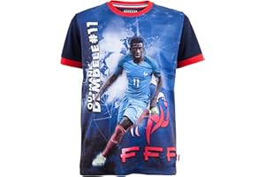 Equipe de FRANCE de football Maillot FFF - Ousmane DEMBELE - Collection Officielle Taille Enfant