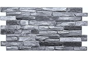 EURODECO | Pannelli decorativi da parete 3D 6 m² effetto pietra, 15 pezzi, pannelli da parete, rivestimento murale, pannelli da soffitto, rivestimento in PVC/tatuaggio da parete, imitazione piastrelle
