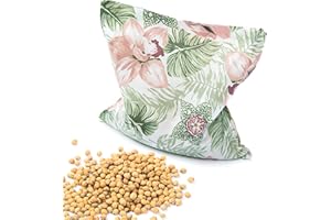 Amilian Cuscino termico con noccioli di ciliegia, 22 x 22 cm, cuscino termico a forma di noccioli di ciliegia, cuscino per bambini e adulti, ideale come cuscino da massaggio, cuscino freddo