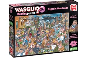 Wasgij Destiny 26 Organic Overload, Jigsaw Puzzles for Adults 1000 Pieces, Can You Puzzle Backwards, Premium Quality 1000 Piece Jigsaw Puzzle, Jumbo