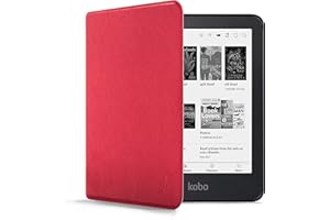 Forefront Cases Etui do Kobo Aura Edition 2 - Lekkie etui Kobo Aura Edition 2 - czerwone - cienkie i lekkie, automatyczne uśpienie/budzik Kobo Aura Edition 2 (2. generacji 2016)