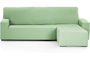 Martina Home - Emilia - Housse de Chaise Longue Elastique - Bras Droit Court (vu de Face) - Mus