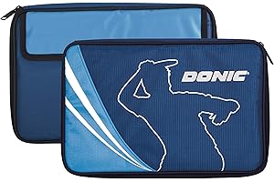 Donic-Schildkröt, 818540, Copertura per Racchetta da Ping Pong Legends, per Un Massimo di Due Racchette, Scomparto per Accessori