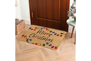 MARCO PAUL INTERIORS Marco Paul Christmas Door Mat Outdoor Welcome Mat for Front Door Large 60x40cm Non-slip Coir Doormat for Indoor Outdoor Christmas Holiday Entryway Decor Novelty Merry Christmas Doormat