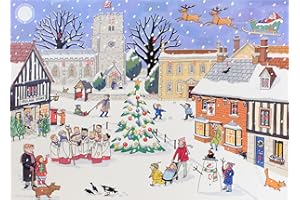 Alison Gardiner 'Christmas in the Village' Large Traditional Advent Calendar