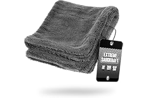 ‎NUKE GUYS Nuke Guys Gamma Dryer S | Ultra saugstarkes handliches Trockentuch 1400 GSM grau 40x40cm | Fusselfrei, abgerundete sanfte Fasern, kratzerfrei | Premium Mikrofasertuch für Auto Motorrad Fahrrad