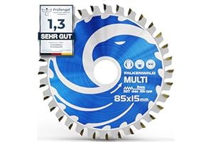 FALKENWALD ® - Lama per Sega Circolare 85 x 15 mm - Ideale per Legno, Metallo e Alluminio