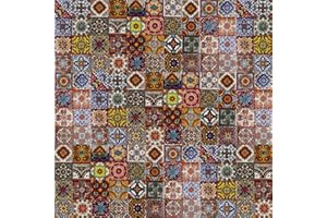 Cerames Piastrelle Mosaico Messicane Caliente – 120 ceramiche mattonelle messicane decorative per bagno, doccia, scale, parete posteriore della cucina | Tessere mosaico ceramica 5x5 cm
