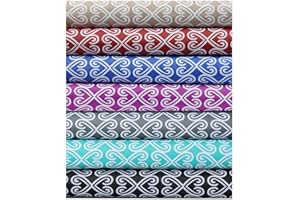 NEOTRIMS Waterproof Canvas Fabric Material,Trellis Pattern Design,Water Repellent PVC Coated Outdoor Seat Upholstery.Heavy Duty,Water Slides Off, [Black (Trellis), 1 Meter]