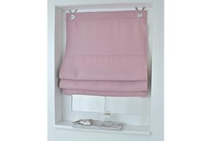Kutti Tenda a Pacchetto Dimout con Occhielli Opaca Oscurante Rosa 45 x 130 cm