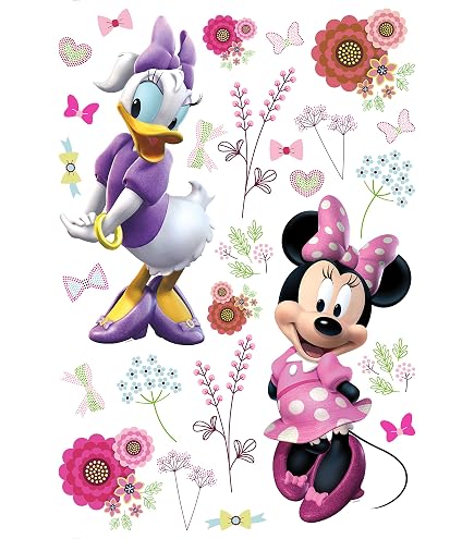Sticker Personnalisé Fée Minnie Avec Prénom Au Choix - Cœurs Ou étoiles - Déco Murale Enfant - Neuf