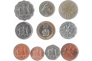HOBBY OF KINGS 10 Vieilles PIÈCES DE Monnaie DE LA JAMAÏQUE. Dollar JAMAÏCAIN À Collectionner PIÈCES ÎLE des CARAÏBES. Choix Parfait pour Votre Tirelire, Porte-Monnaie ET Album pour LA Monnaie