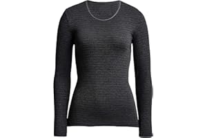 con-ta Thermo Langarm Shirt, wärmendes Thermoshirt aus natürlicher Baumwolle, bequemes Basic-Oberteil, Damenbekleidung, in versch. Farben, Größen: 36/XS - 50/4XL