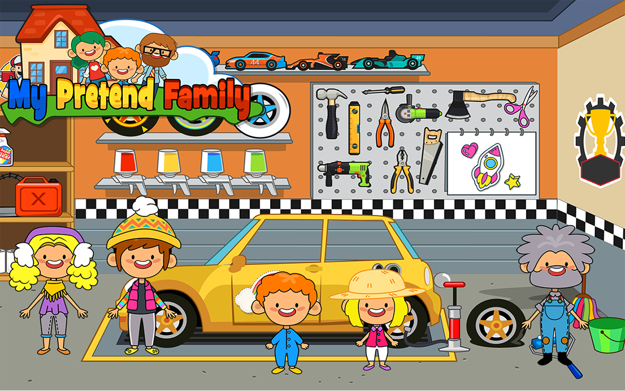 My Pretend Home & Family Kids Play Town Games! Amazon.fr Appstore