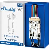 Shelly Plus Uni Wireless Module for Automation of Household Appliances, 8-24 VAC, 9-28 VDC, Wi-Fi and Bluetooth, Remote Contr