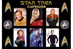 SIGNED BY THE STARS STAR TREK CAPTAINS SIGNED/AUTOGRAPHED PHOTO