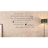 LightningSigns Ed Sheeran Thinking out loud Song Music Lyrics Quote Sticker Wall Art (Matt Black) v1