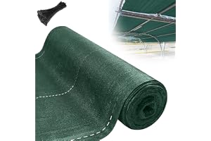 TATIVALO Tennisskydd 10 m x 2 m HDPE insynsskydd, vind- och UV-resistent, stängselpanel för tennisplan, balkong, trädgård och terrass, rivbeständigt