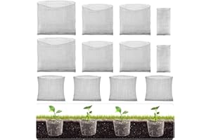 Xmart 12 Stück Wurzelschutz aus Edelstahl für Pflanzen Pflanzkorb Wühlmausschutz Wurzelschutzkörbe 4 Größen Wühlmauskorb Pflanzenwurzelschutz für Schutz der Wurzeln von Bäumen Blumen Gemüse