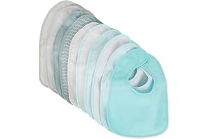 BIECO Bavaglini neonati 0-3 mesi | pappa svezzamento | impermeabili |cotone