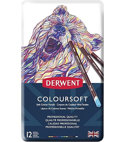 Derwent Procolour Kleurpotloden - SET 12 kleuren - Arts and Crafts Holland