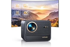 Proyector 4K [Netflix Oficial/Dolby] 35000 Lúmenes Smart Proyector 4K Auto Focus/Keystone, WiMiUS ProyectorPortatil 1080P Full HD Nativo Cine en Casa/Exterior WiFi6 Bluetooth5.2 para Movil/PS5