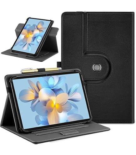 HGWALP Étui universel pour tablette 7 8 avec support - Avec bande de HGWALP Étui universel pour tablette 7 8 avec support - Avec bande de