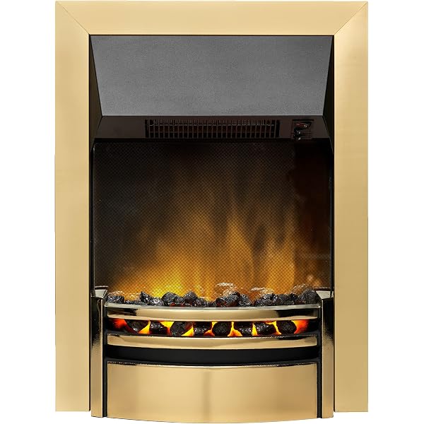 Dimplex Wynford Brass Optiflame Fire WYN20BR : Amazon.co.uk: DIY u0026 Tools