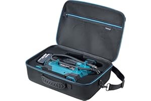 Supremery Torba kompatybilna z Makita DMP181Z, akumulator, kompresor, akcesoria, kompaktowa torba do przenoszenia, czarny i niebieski