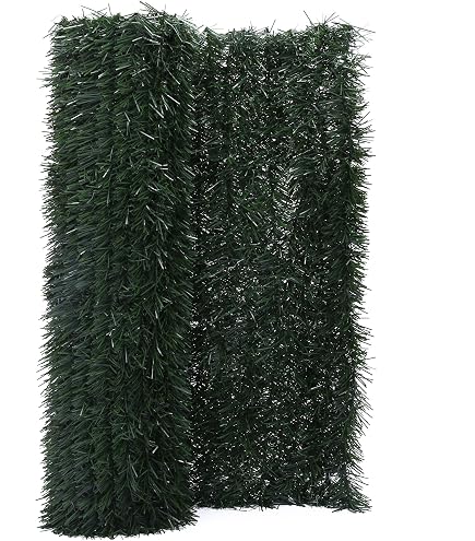Künstliche Nadelbaumhecke Als Sichtschutz - 1 M Hoch X 3 M Lang, Grün, Für Garten & Balkon