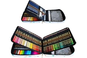 tvfly 72 Matite acquarellabili, 24 Pennarelli Punta A Pennello e 12 Matite per schizzi e accessori e matite colorate, Perfetto per artisti Principianti adulti che disegnano, colorano