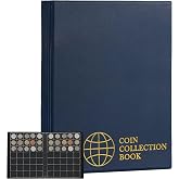 Coin Collection Album 420 Pockets 10 Sheets | Uncle Paul book storage coins holder collection coins large format for Libra Pe