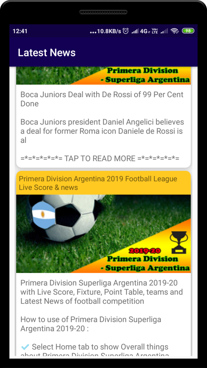Primera Division Superliga Argentina Live Score Amazon In Appstore For Android