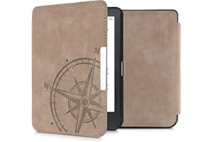 kwmobile Funda Compatible con Kobo Clara HD - Carcasa para e-Reader de Piel Ante sintética - de Aguja magnética