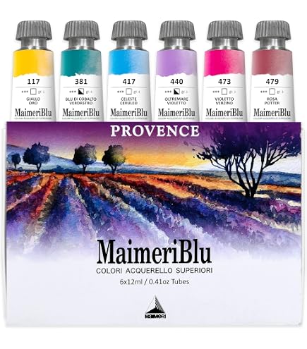 Maimeri Blu Aquarello 12 Ml - Tubo Colore Phthalocyanine Turchese, Alta Trasparenza E Luminosità
