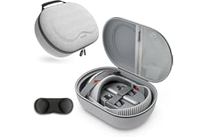 Syntech Étui de Transport Rigide pour Apple Vision Pro et Accessoires, étui pour Casque de Jeu VR avec Cache d'objectif, adapté au Stockage en Voyage et à la Maison