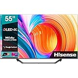 Hisense 55" QLED 4K 55A78GQ, Quantum Dot, Smart TV VIDAA, HDR Dolby Vision, Audio Dolby Atmos, Controlli vocali Alexa, Google