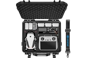 Lekufee Vattentät Transportväska för DJI Lito X1, Lito 1, Fly More Combo | Skyddande Transportfodral med Axelrem för DJI RC 2/RC-N3, Batterier (6 st), Laddningshub och Tillbehör (Endast Väska)