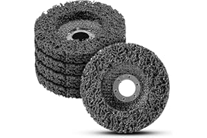 NuoDunco CSD Scheibe 125 Farbe Rost Winkelschleifer, 125mm Schwarz Reinigungsscheibe Entroster Scheibe Metall Edelstahl Stahl Grobreinigungsscheibe Grobschleifscheibe 5 Stück