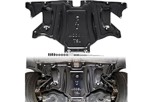 KEWISAUTO Rear Skid Plate for Tesla Model 3 17-23 / Model Y 20-23, Rear Engine Guard Skid Plate Chasis Guard Plate Splash Shield Cover for Tesla Model 3 2017-2023 / Model Y 2020-2023 Accessories