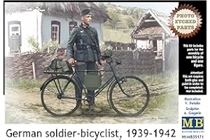 MASTER BOX Masterbox Soldat Allemand sur vélo, échelle 1:35, Figurine 1939-1942