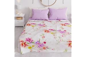 PETTI Artigiani Italiani - Copriletto Singolo Primavera Estate, Coperta Leggera Singola, Lenzuola Copriletto, Spring Bianco 100% Made in Italy