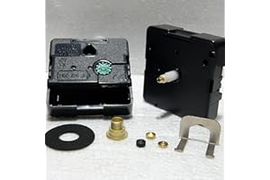 CLOCK SPARE PARTS Mécanisme d'horloge à quartz de rechange UTS, couple élevé, fixation à écrou, (longueur de tige 16 mm)