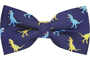 OCIA Pajaritas Hombre Originales Dinosaurio Animales Patrón Pajarita Pre-Atada Niños Pajarita Ajustable
