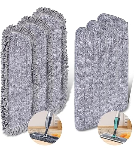 Panni Ricambio Per Mocio 8 Pezzi | Lavabili In Lavatrice | Microfibra Per Pavimenti - Foto 5