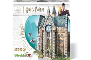 WREBBIT 3D Wrebbit3D, Harry Potter: Hogwarts Clock Tower (420pc), 3D Puzzle, Ages 14+